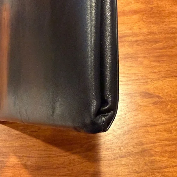 GRAMS(28) EUC 120 Leather Folio Nappa Black Laptop Case Holder Zip - Picture 4 of 11